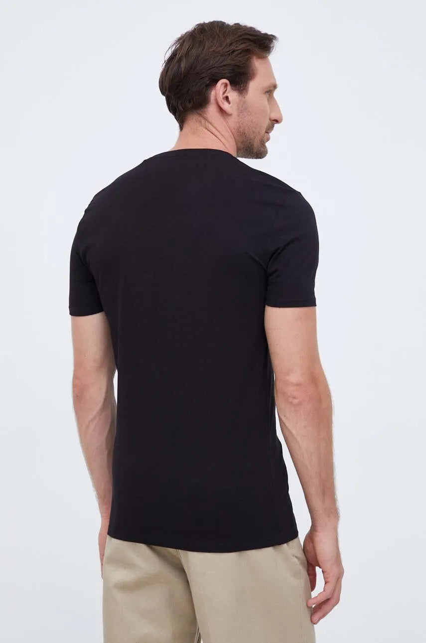 Guess Chest Logo Tee - Black - Brand Store