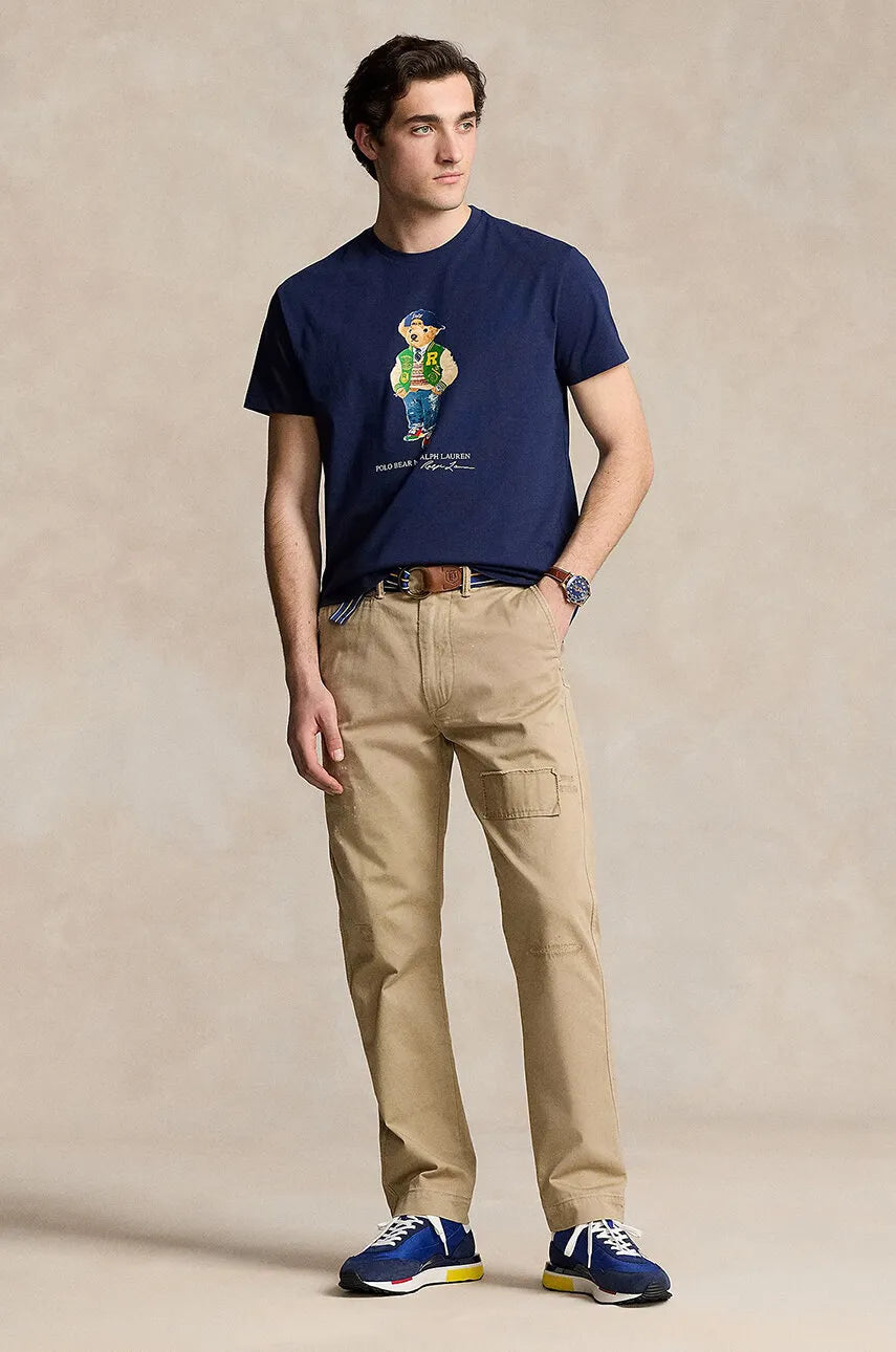 Polo Bear Cap Logo Tee - Navy - Brand Store