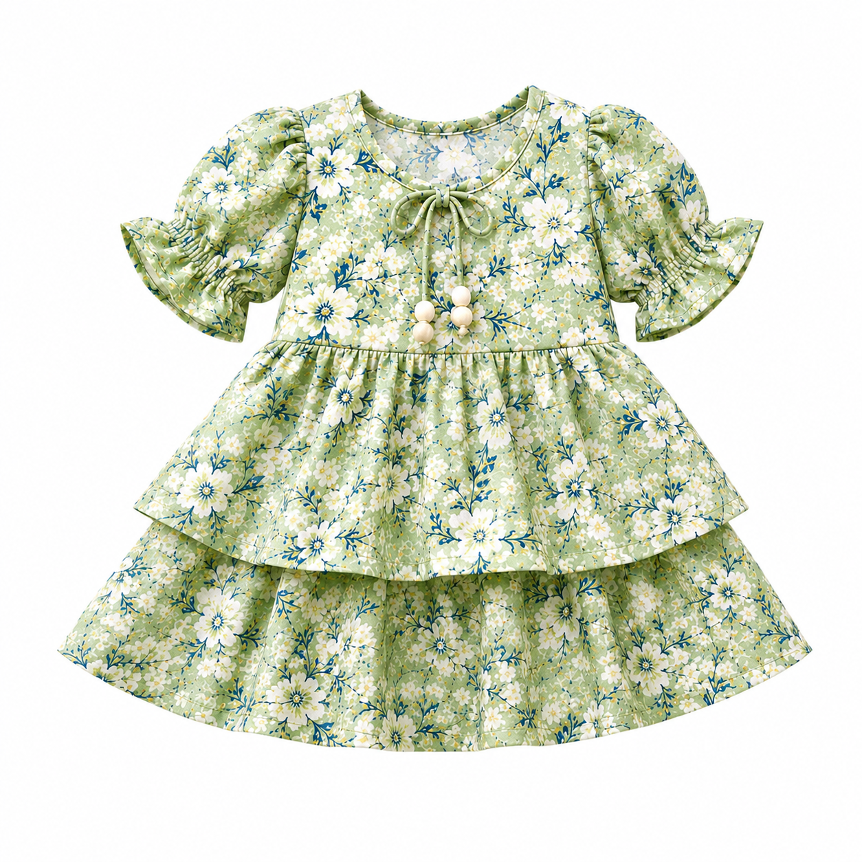 Pinola Meadow Bloom Layered Frock - Beige