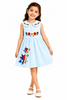 Pinola Blossom Bird Collar Dress - Aqua