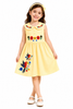 Pinola Blossom Bird Collar Dress - Yellow