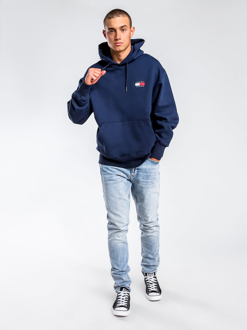 Tommy Patched Hoodie - Navy - Brand Store