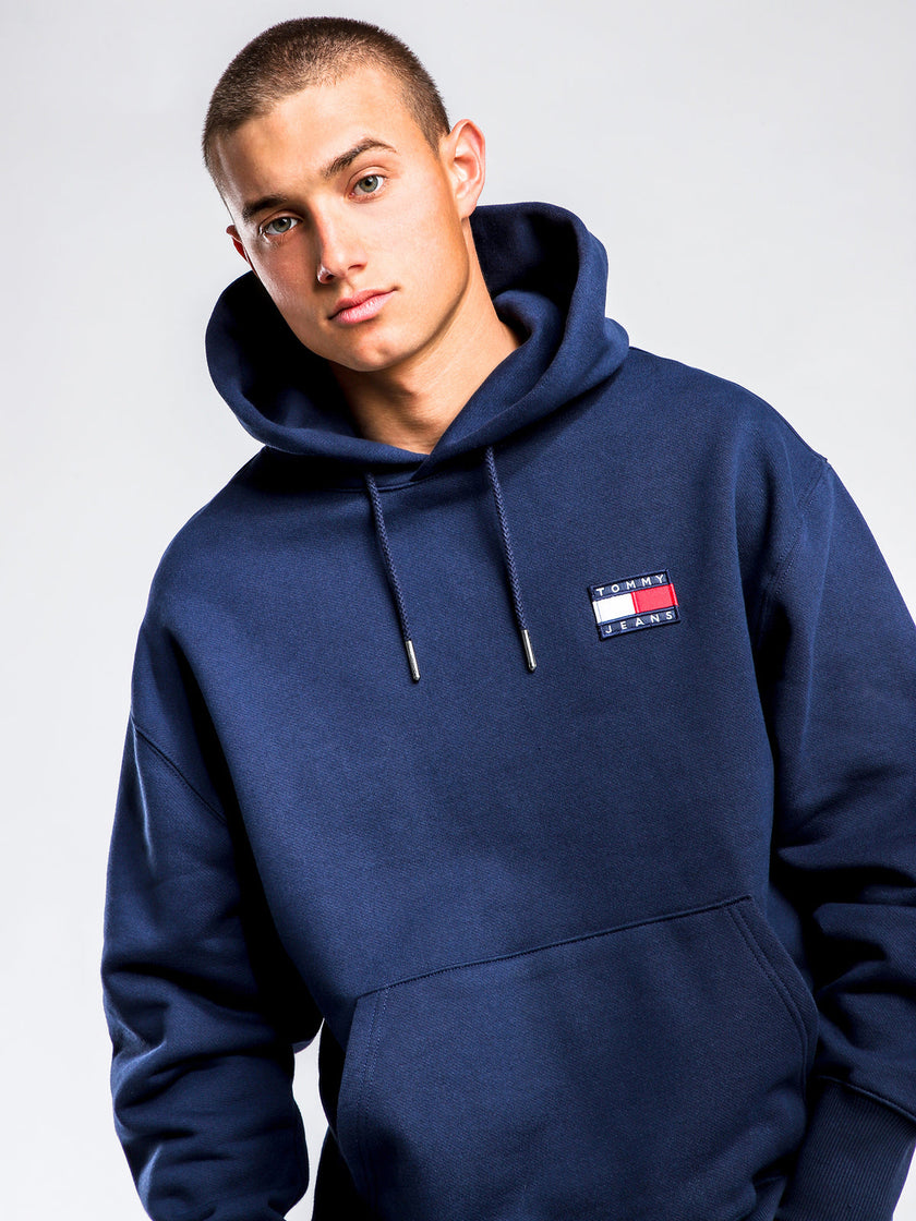Tommy Patched Hoodie - Navy - Brand Store