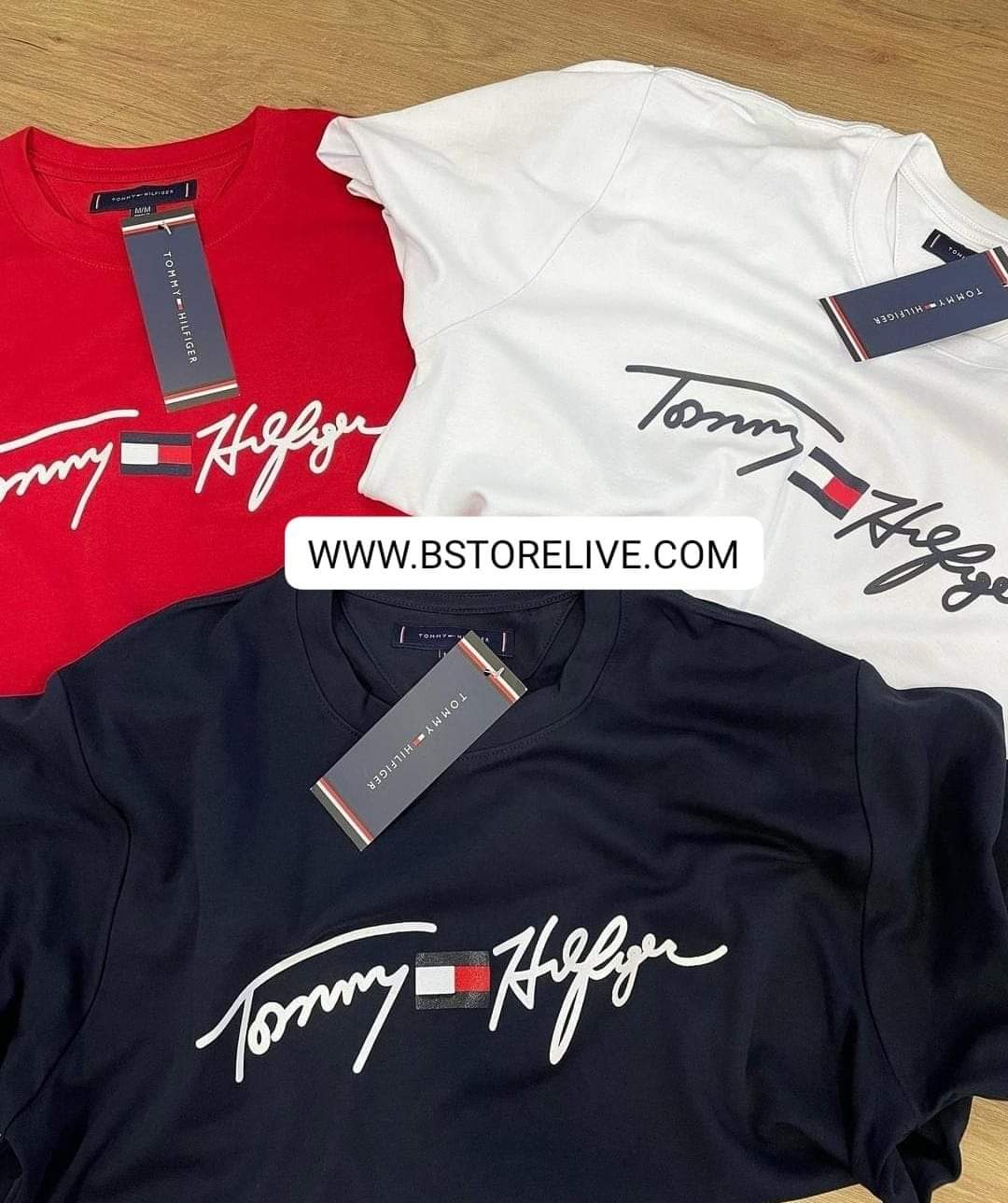 Tommy Hilifiger Signature Tee - Navy - Brand Store