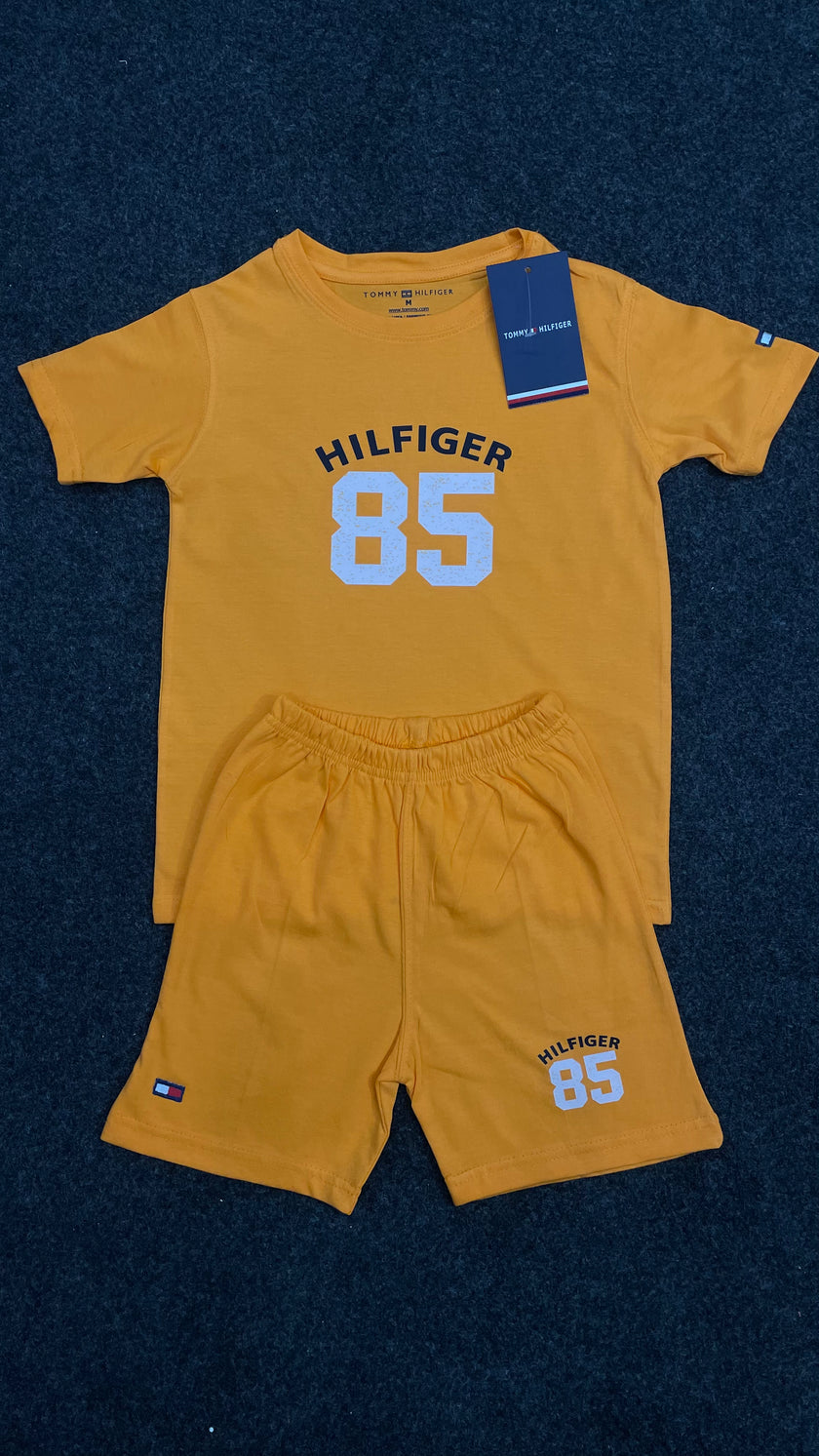 TH Kids 2 Piece Short Set - Light Orange
