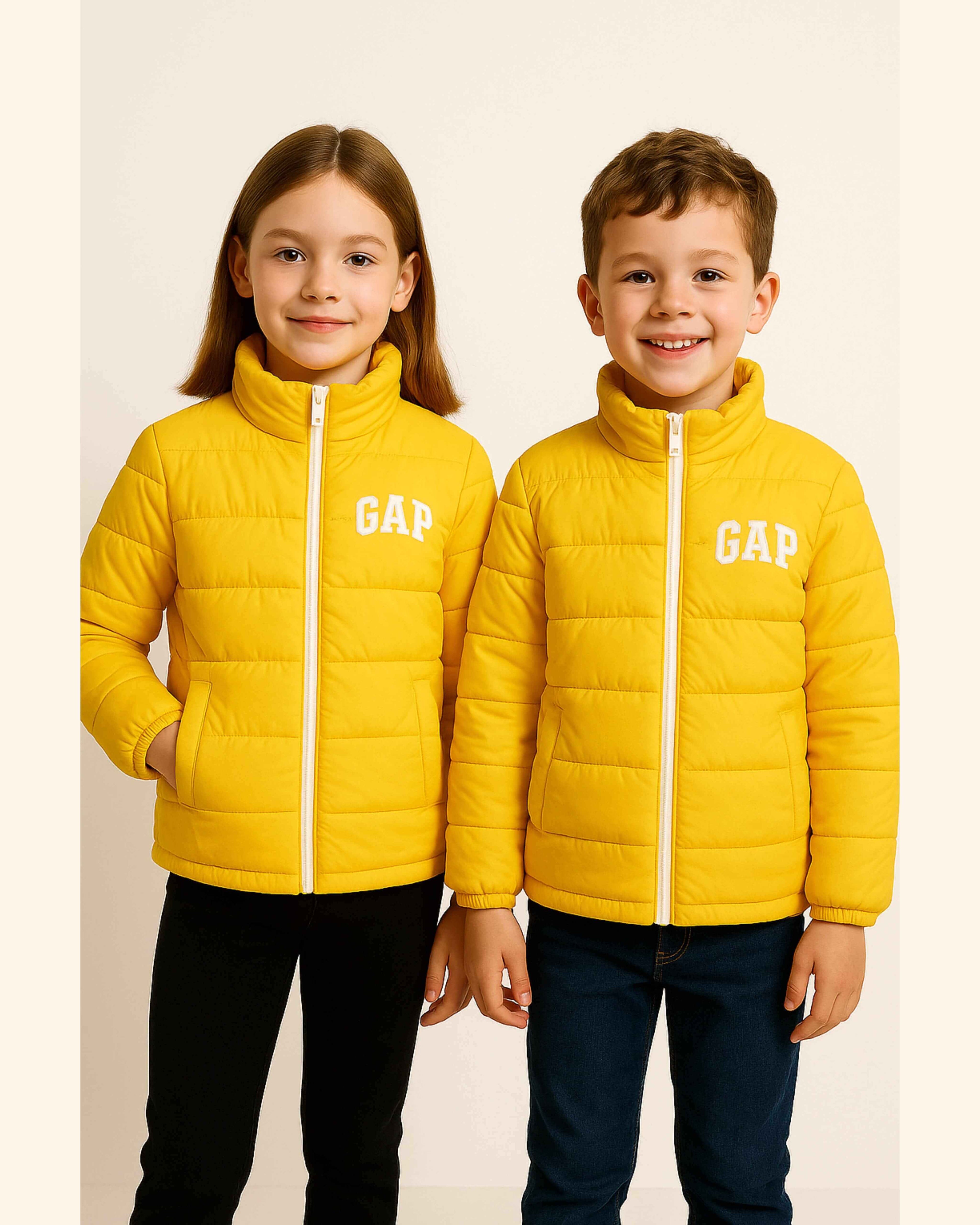 GAP Kids Puffer Jacket - Yellow