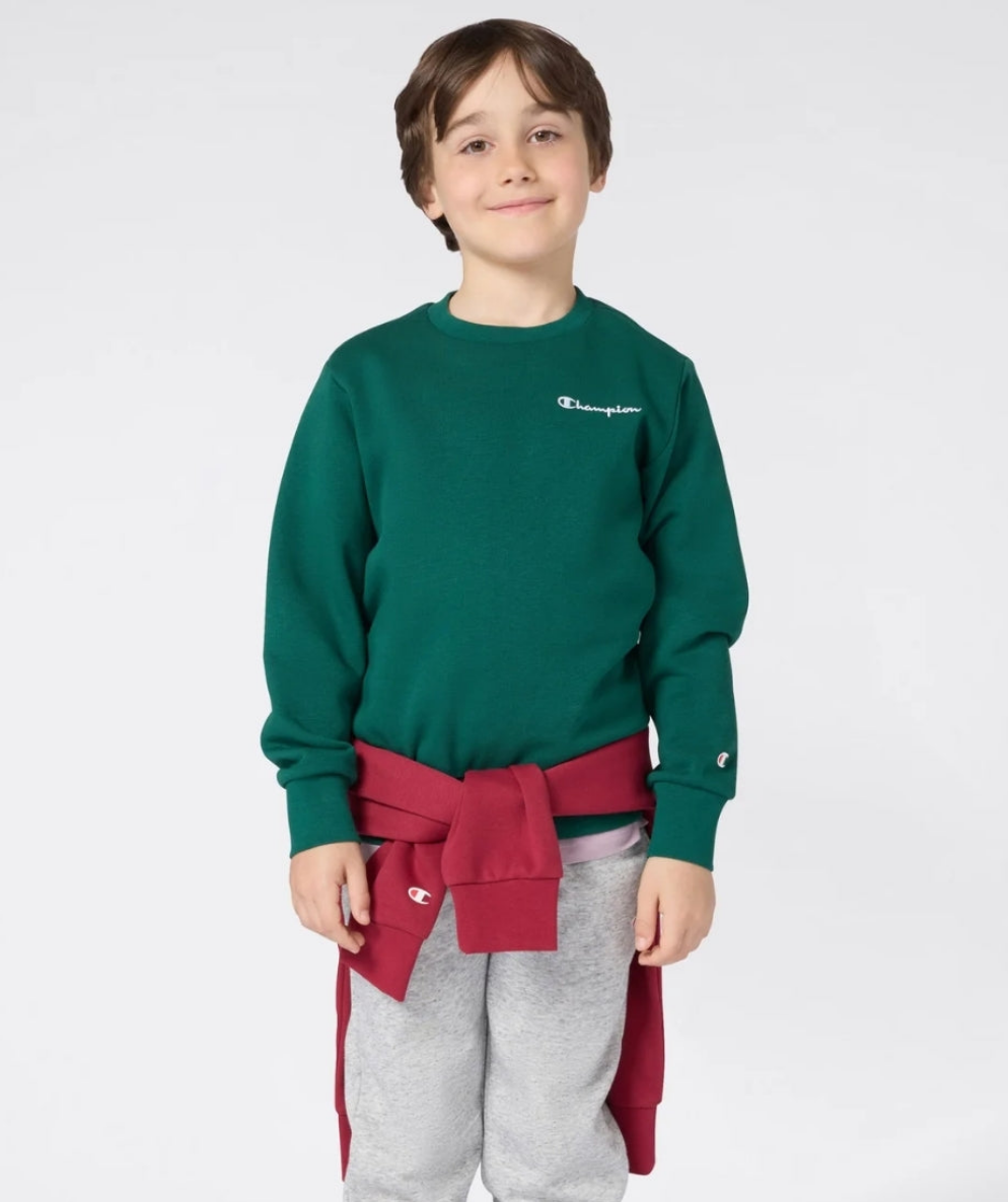 Champion Chest Logo Sweatshirt - Forest Green - Brand Store