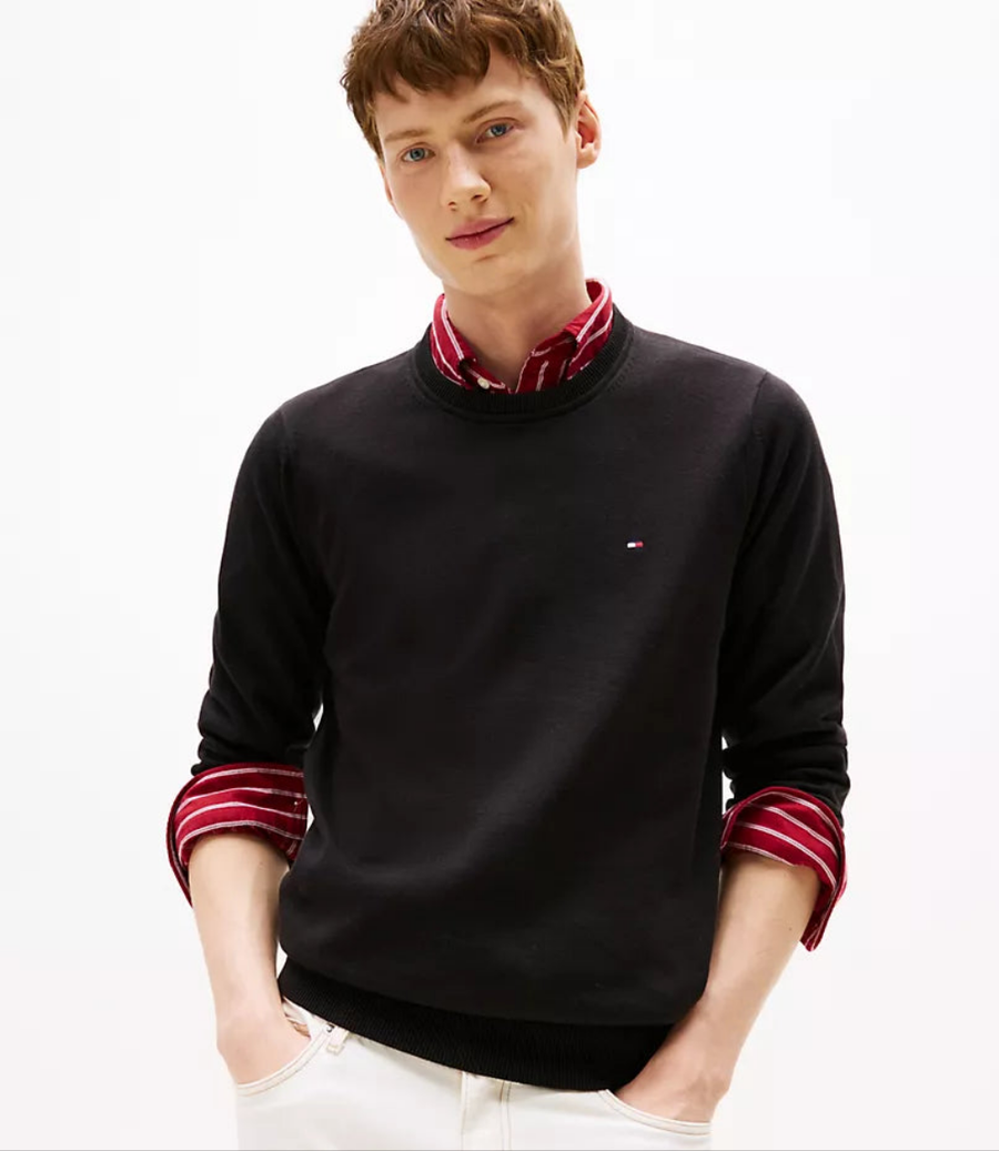 Tommy Hilfiger Classic Logo Sweatshirt - Black