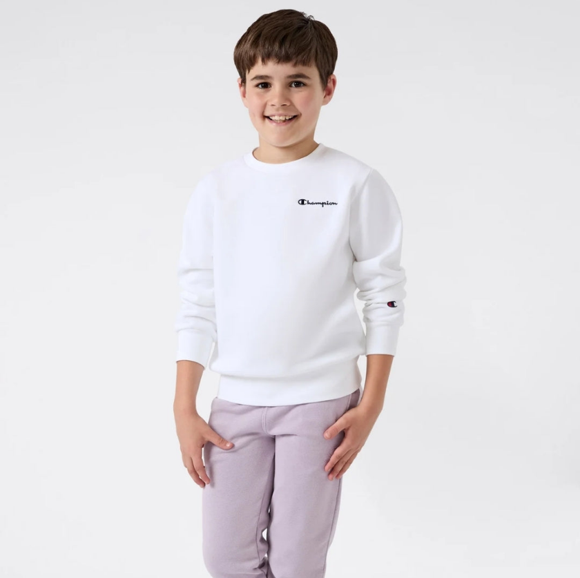 Champion Chest Logo Sweatshirt - White - Brand Store
