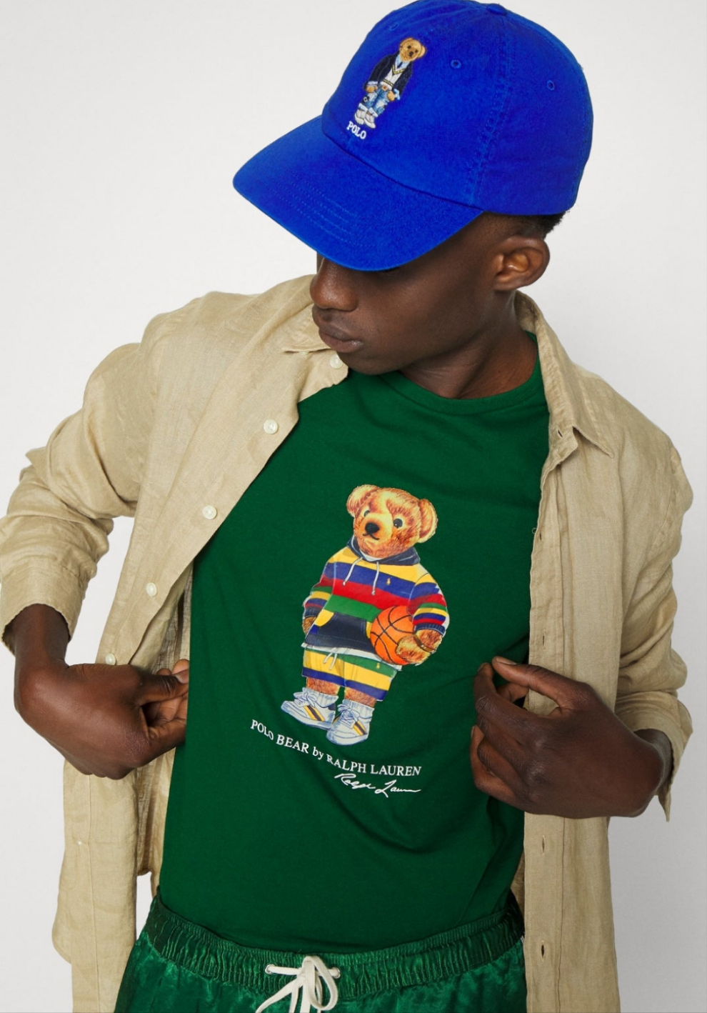 Polo Big Bear Graphic Tee - Green - Brand Store