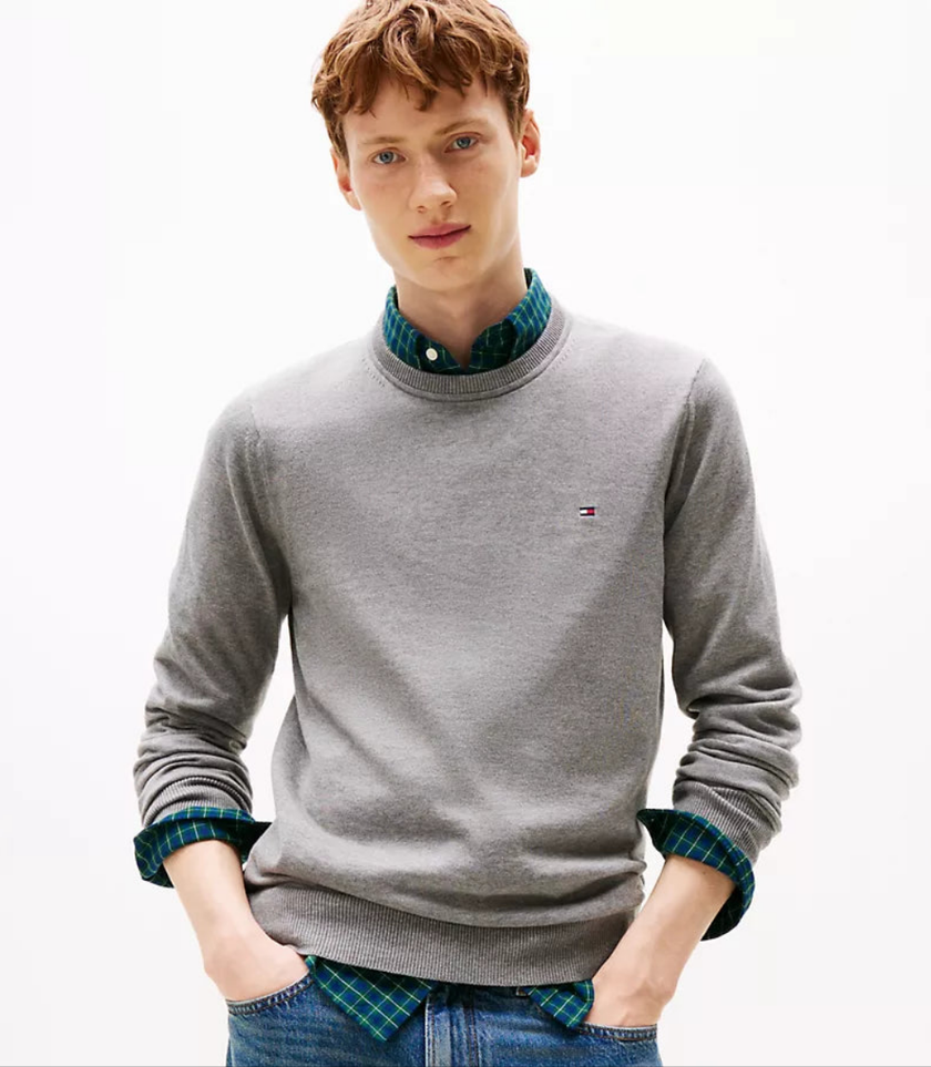 Tommy Hilfiger Classic Logo Sweatshirt - Grey - Brand Store