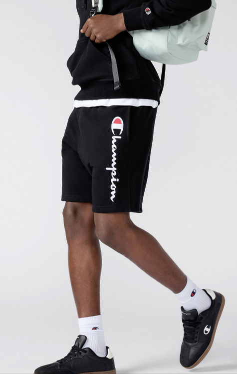 CHAMPION Lightweight French Terry Shorts - Black - Brand Store