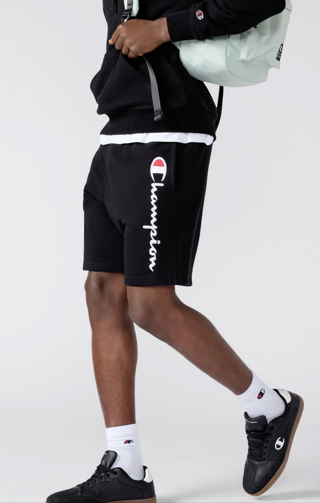 CHAMPION Lightweight French Terry Shorts - Black - Brand Store