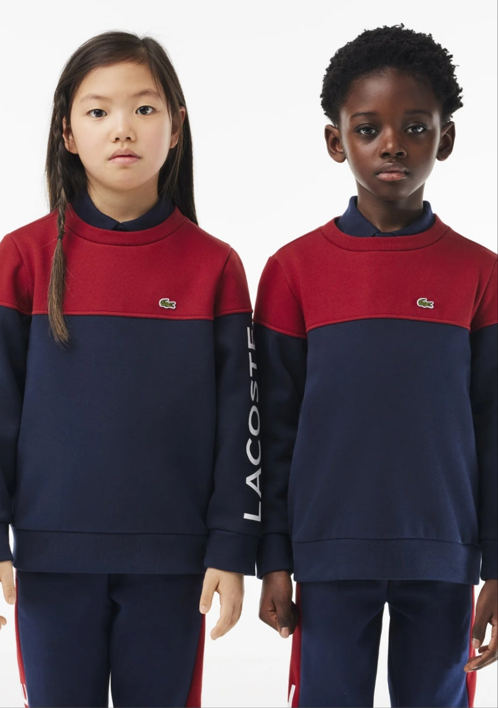 LCST Colourblock Sweatshirt - Burgundy/Navy - Brand Store