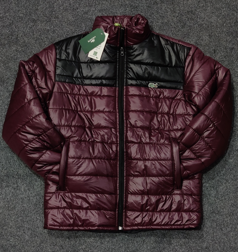 LCST Colorblock Puffer Jacket - D Burgundy/Black