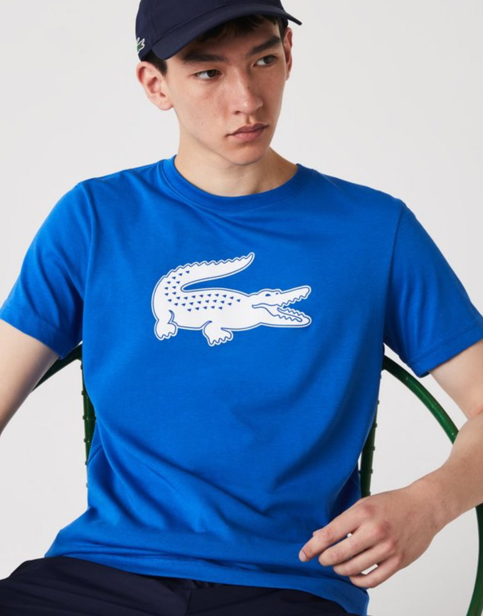 Lacoste Crocodile Logo Tee - Royal Blue
