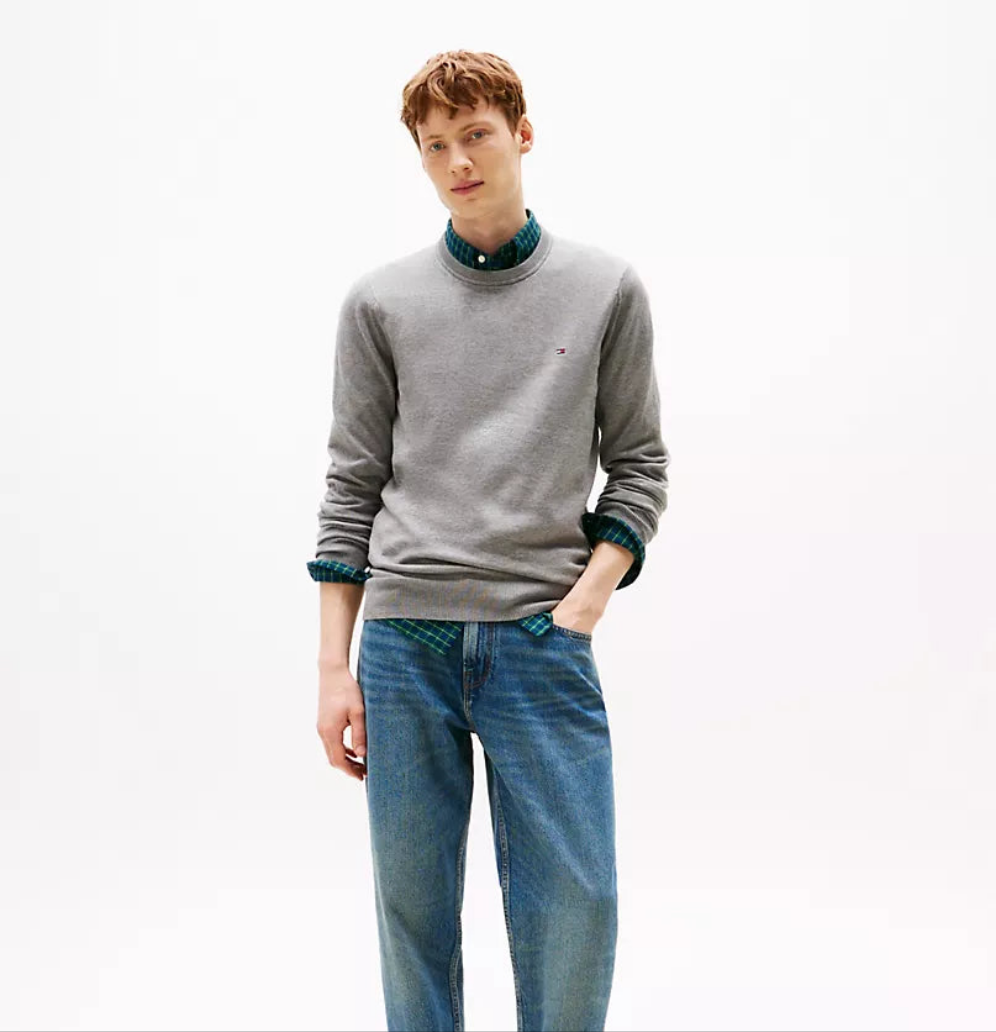 Tommy Hilfiger Classic Logo Sweatshirt - Grey - Brand Store