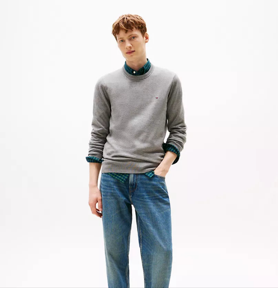 Tommy Hilfiger Classic Logo Sweatshirt - Grey - Brand Store