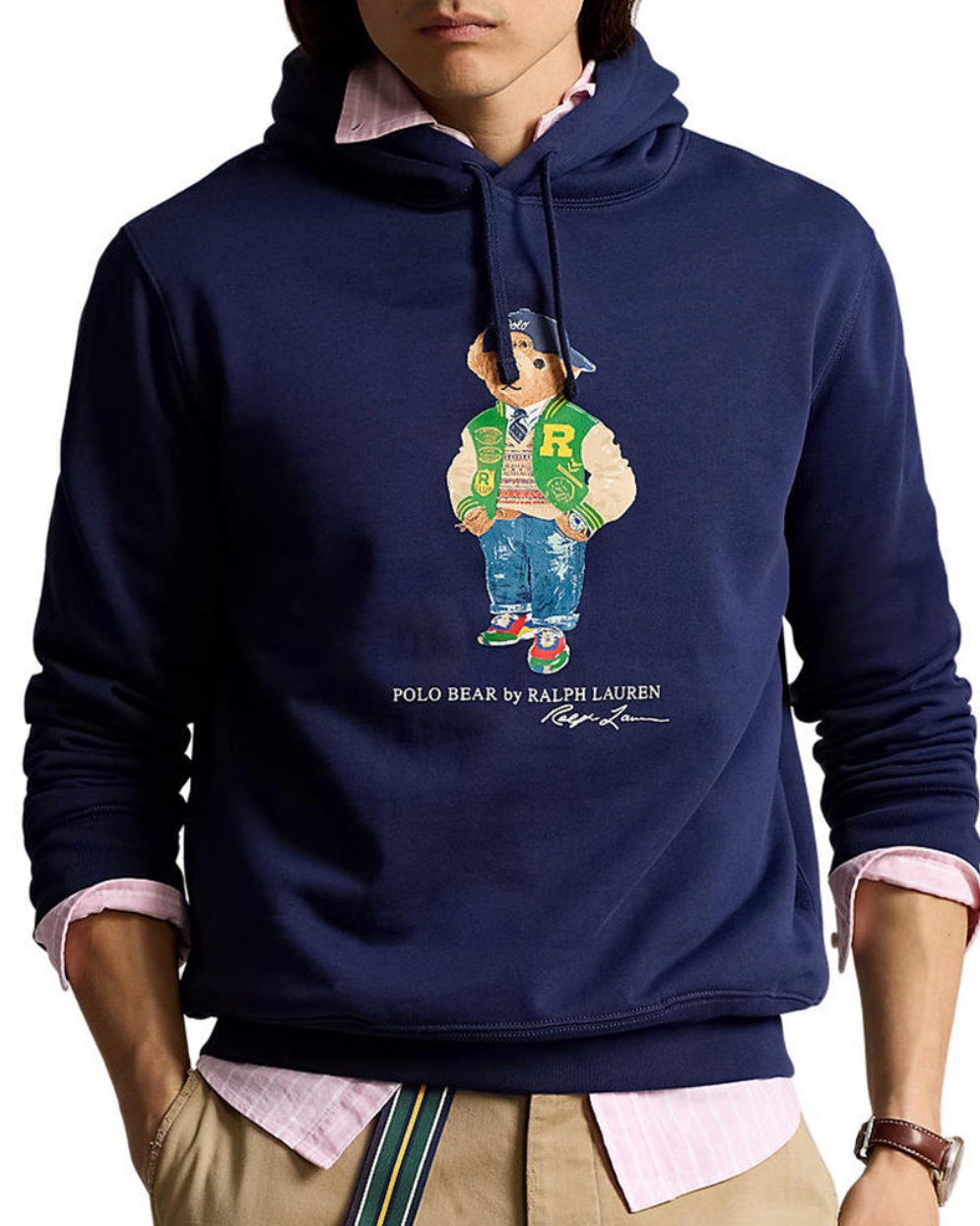 Polo Bear Hoodie - Navy Blue