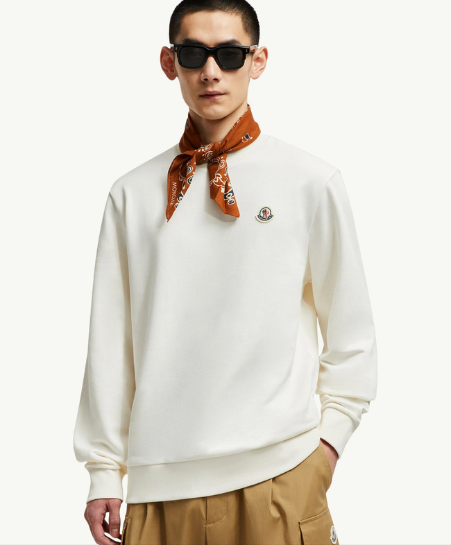 MONC Badge Sweatshirt - White