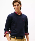 Tommy Hilfiger Classic Logo Sweatshirt - Navy Blue - Brand Store