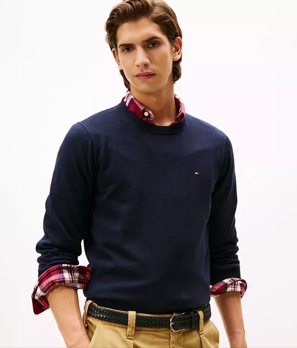 Tommy Hilfiger Classic Logo Sweatshirt - Navy Blue - Brand Store