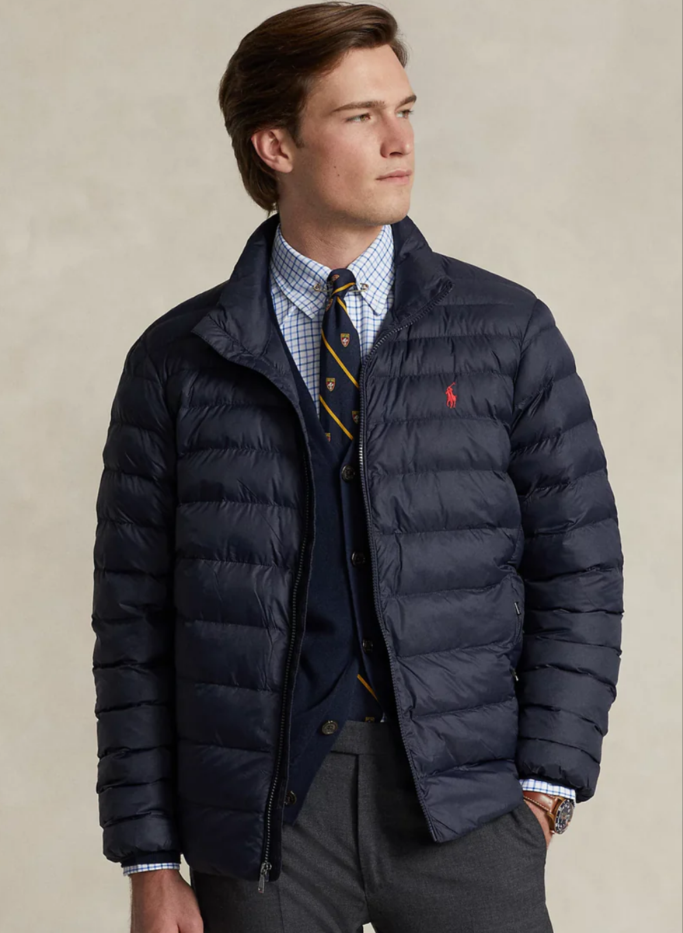 POLO Puffer Jacket - Navy Blue
