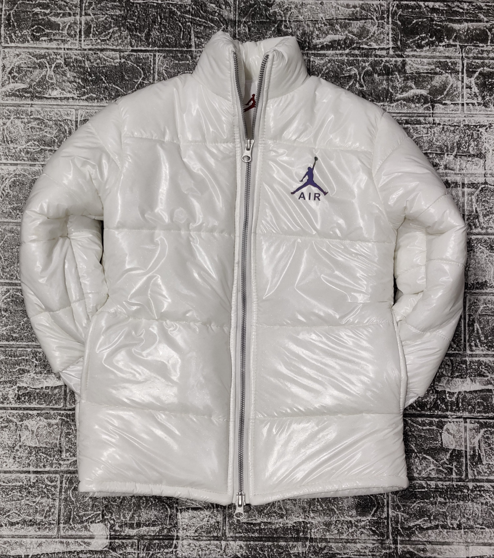 Kids Jordan Puffer Jacket -  White