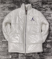 Kids Jordan Puffer Jacket -  White - Brand Store
