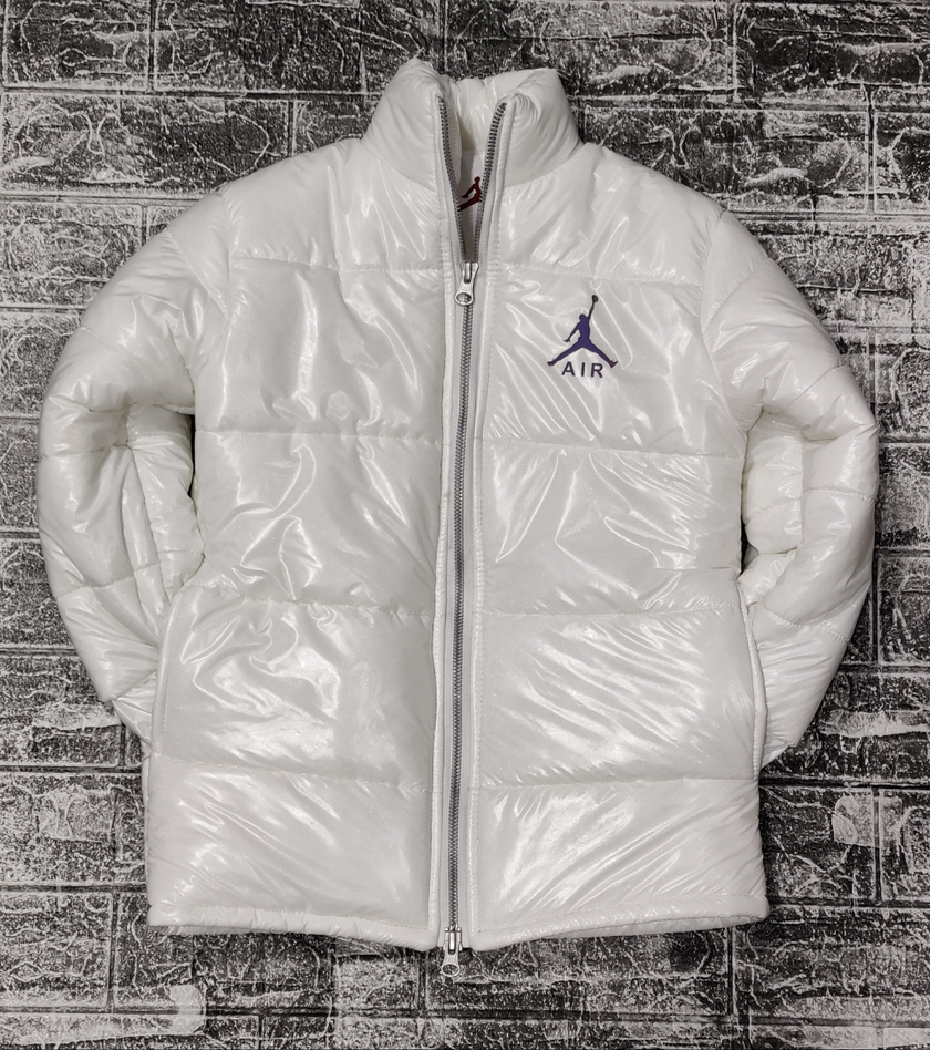 Kids Jordan Puffer Jacket -  White - Brand Store