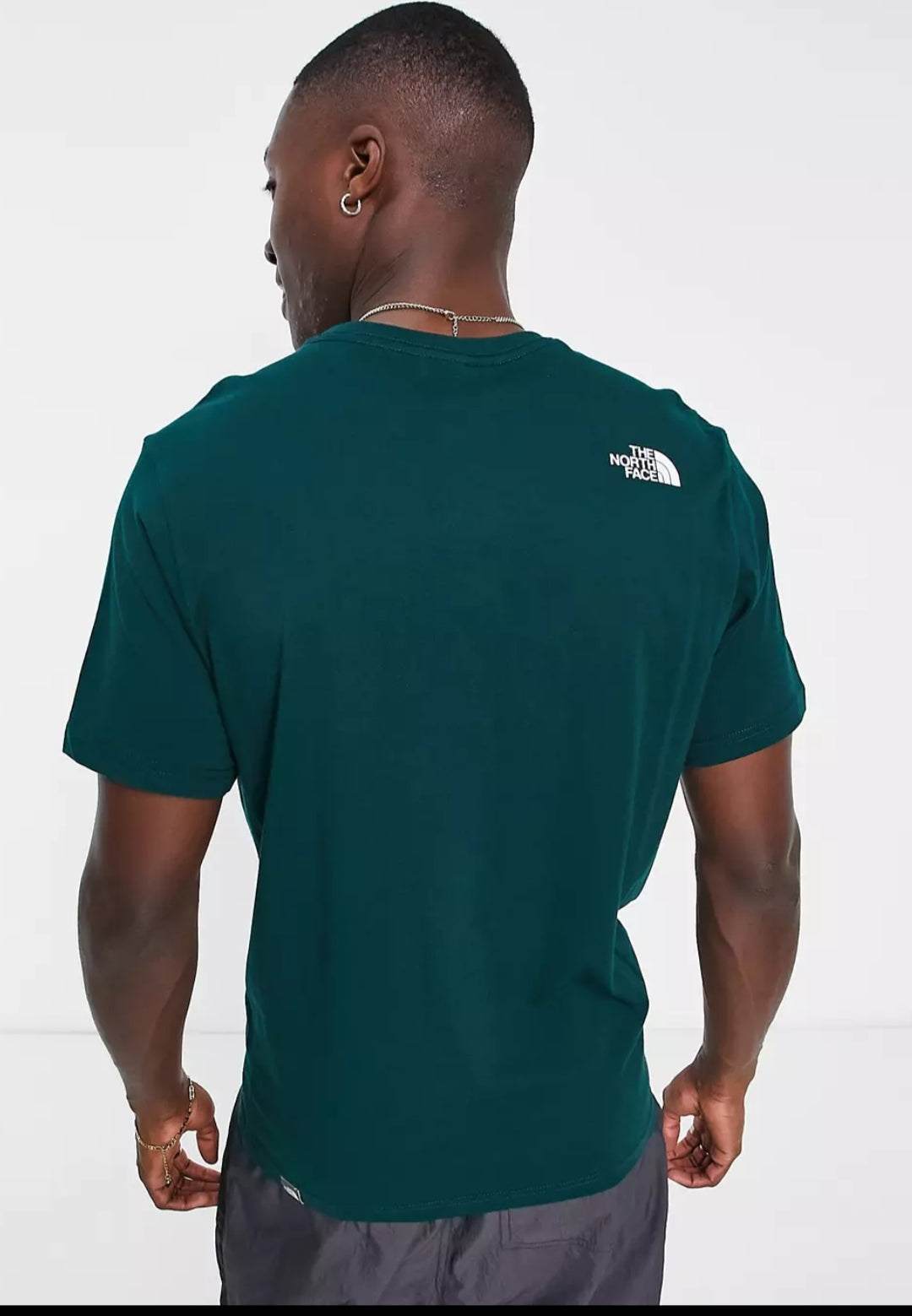 The Northface Chest Logo Tee - Green - Brand Store