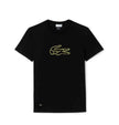 Lacoste Neon Logo Tee - Black