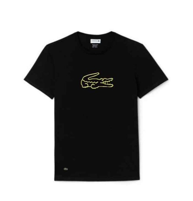 Lacoste Neon Logo Tee - Black