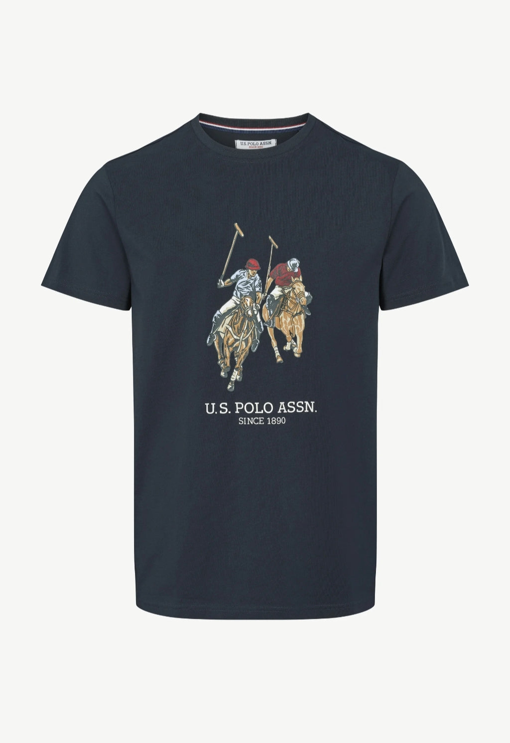 USPA Dual Pony Logo Tee - Navy - Brand Store