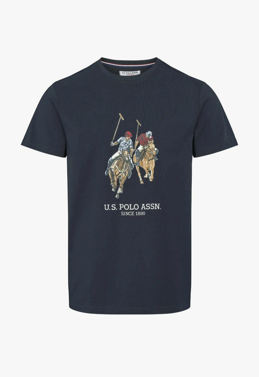 USPA Dual Pony Logo Tee - Navy - Brand Store