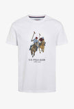 USPA Dual Pony Logo Tee - White