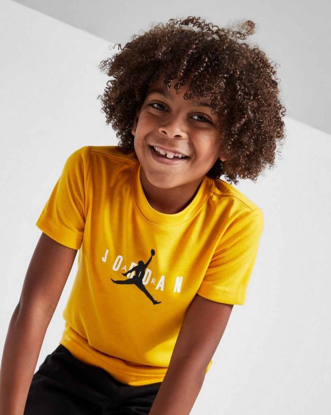 Air Jordan Boys Short Tee Set - Yellow/Black - Brand Store