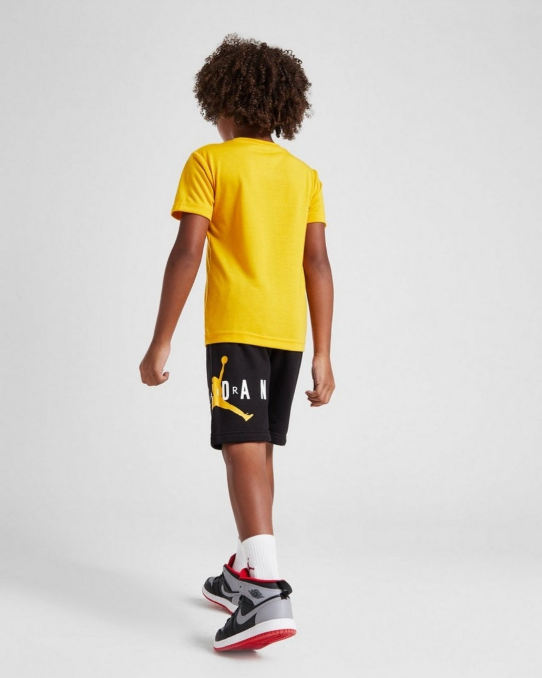 Air Jordan Boys Short Tee Set - Yellow/Black - Brand Store