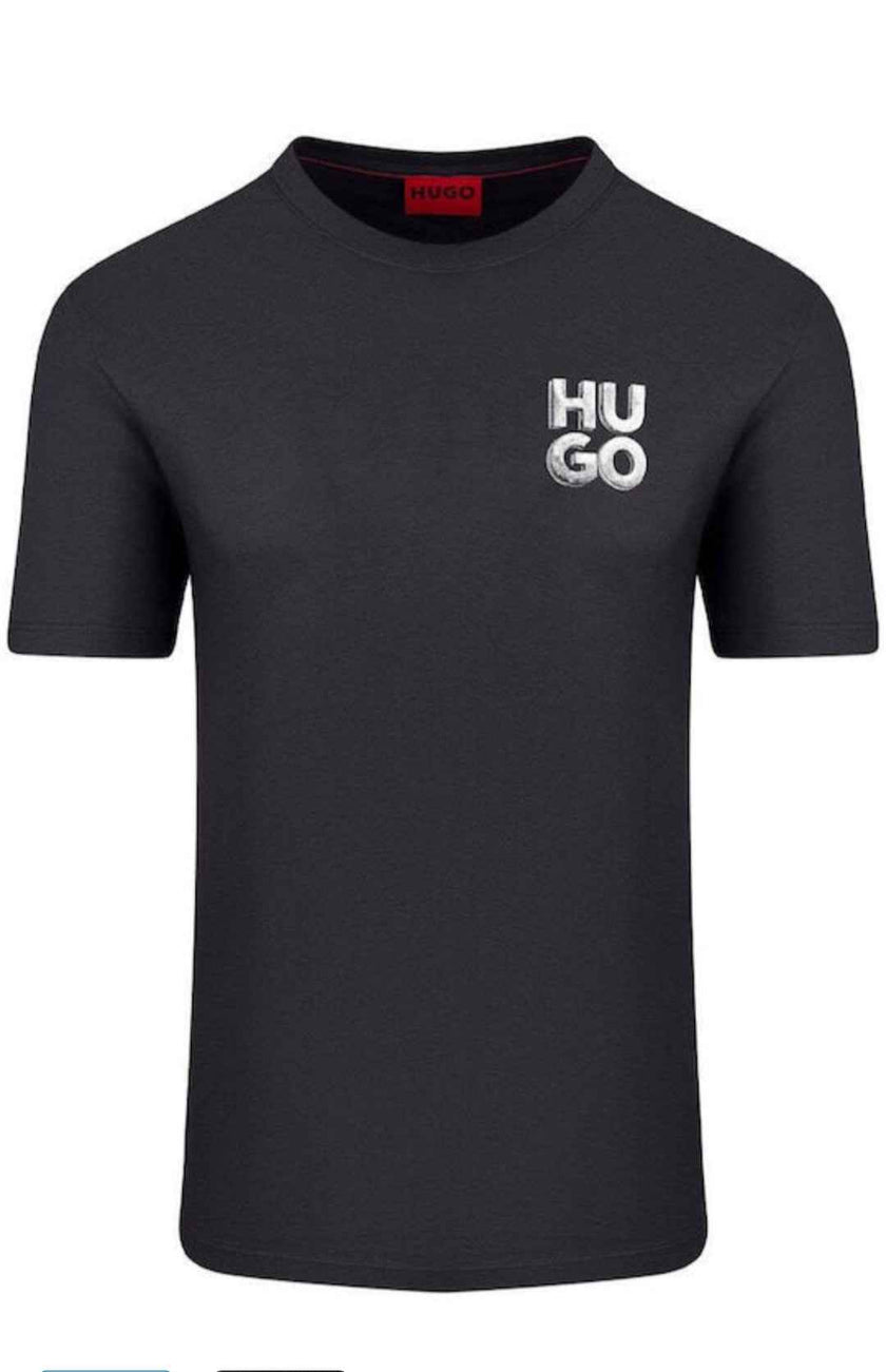 Hugo Vintage Logo Tee - Black