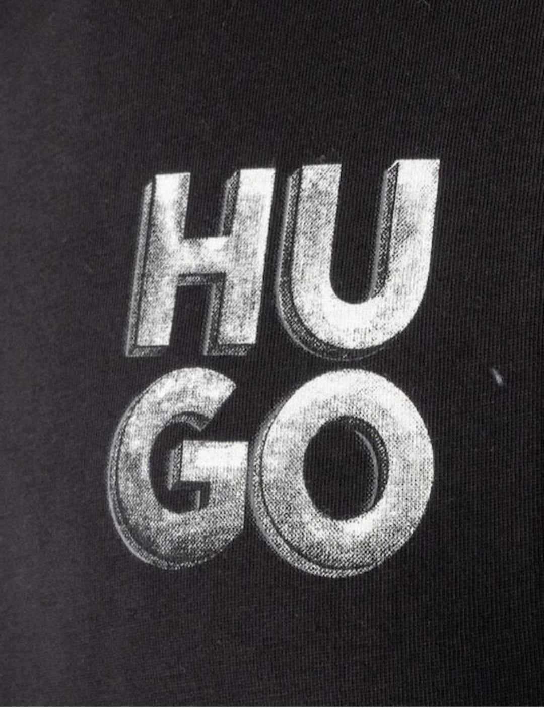 Hugo Vintage Logo Tee - Black