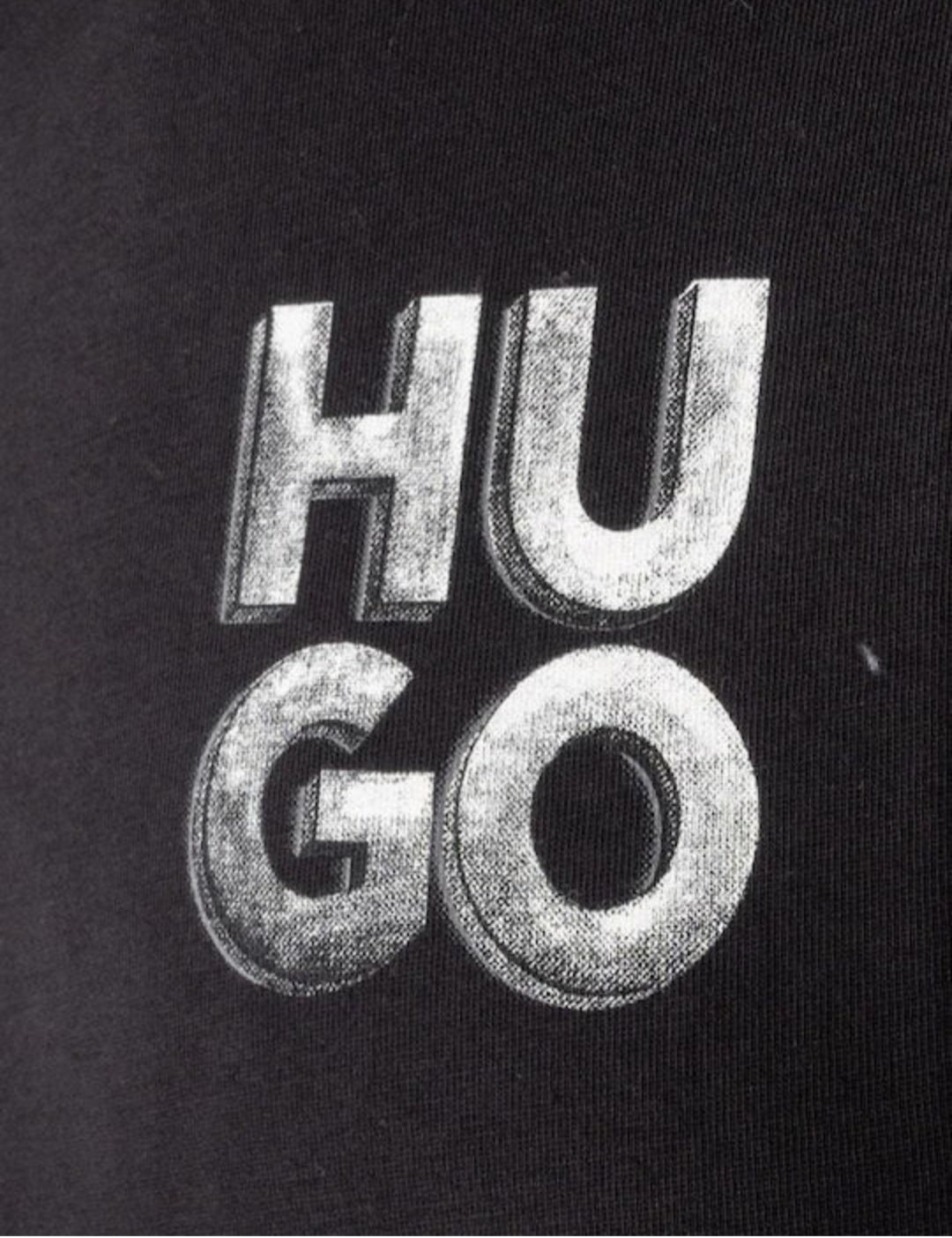 Hugo Vintage Logo Tee - Black - Brand Store