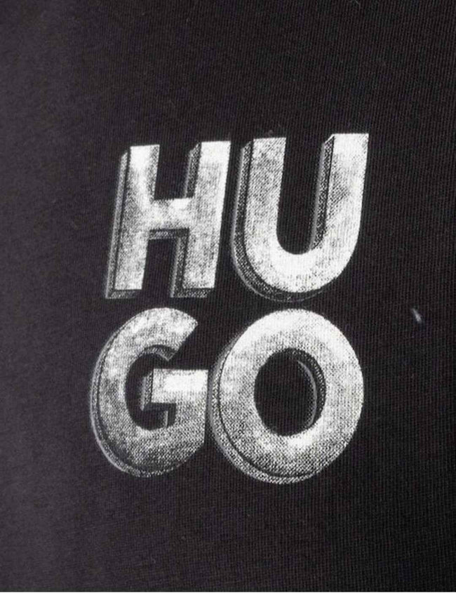 Hugo Vintage Logo Tee - Black