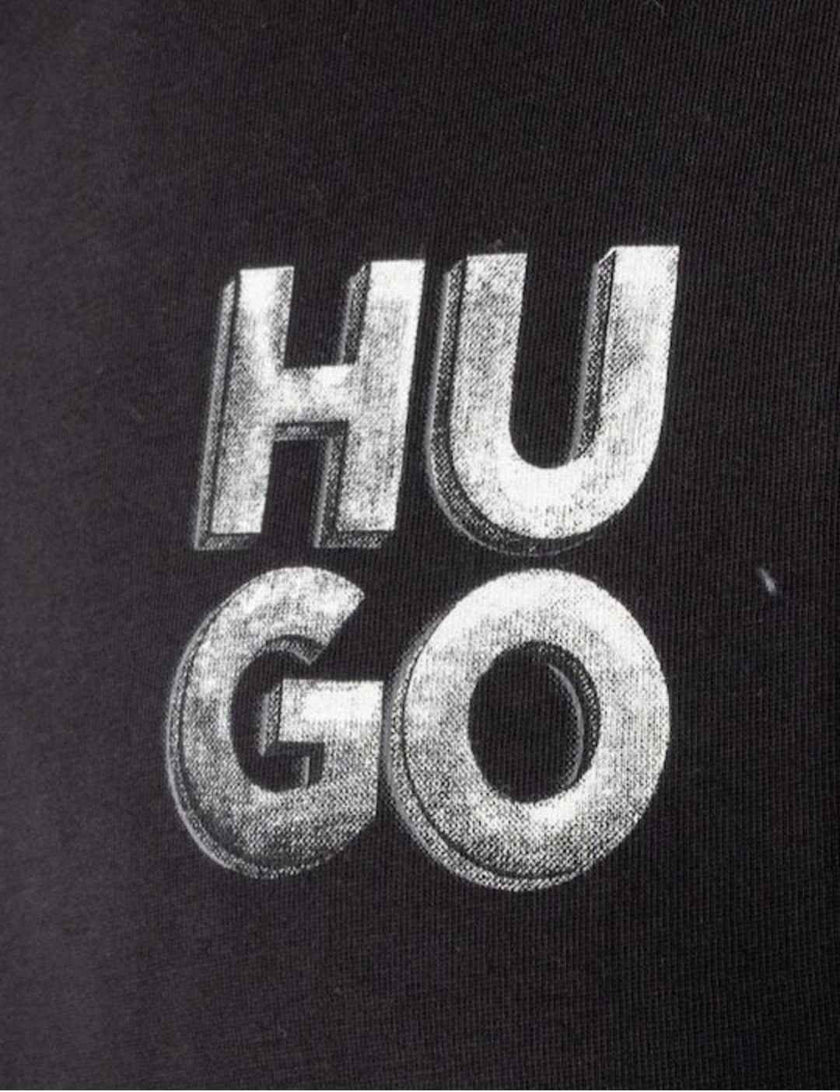 Hugo Vintage Logo Tee - Black