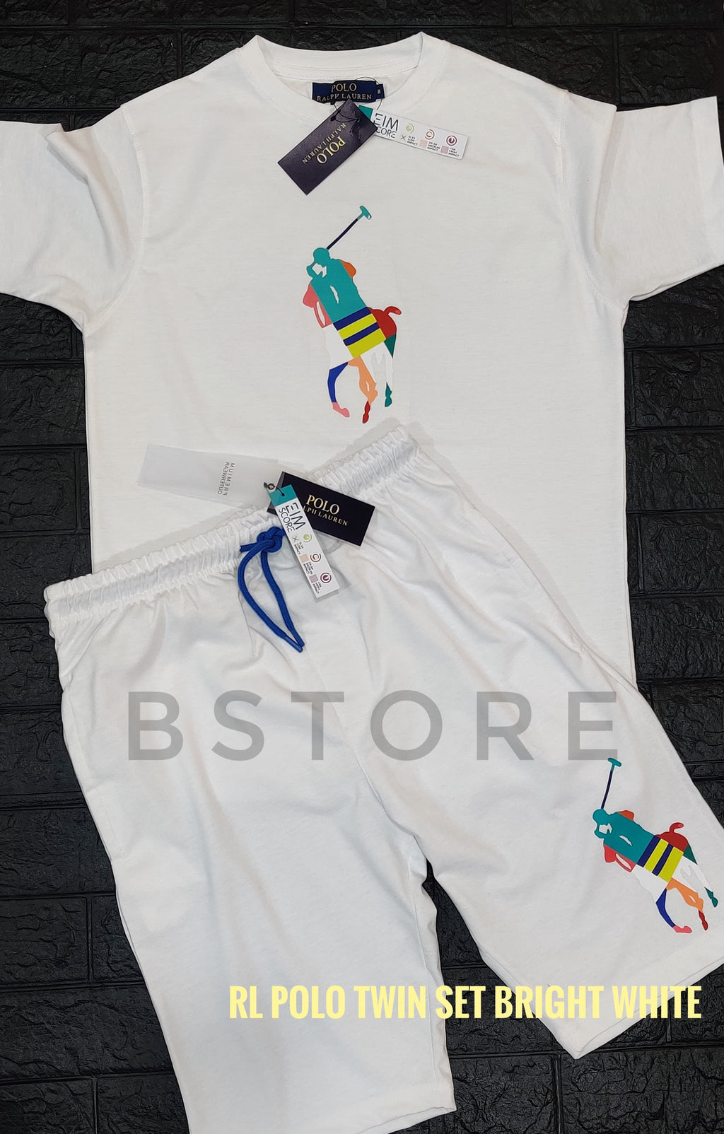 RL Polo Short Set - White - Brand Store