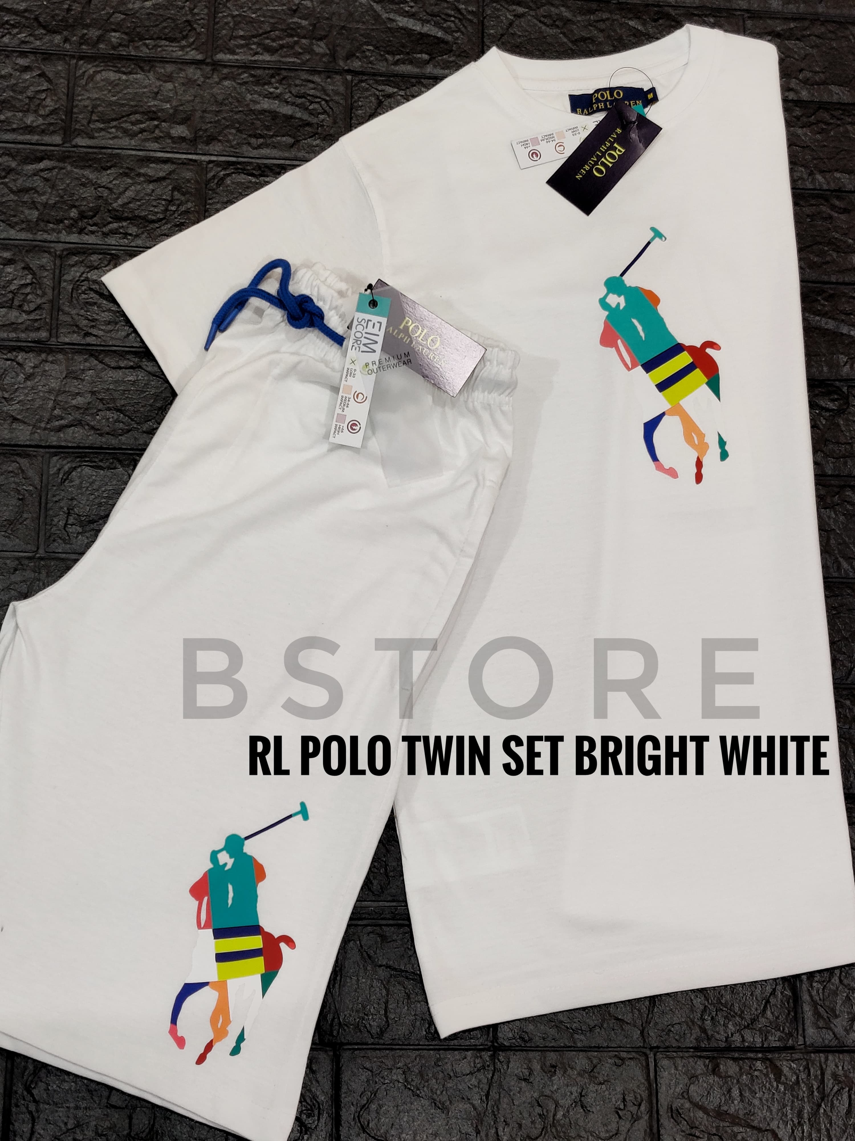 RL Polo Short Set - White - Brand Store