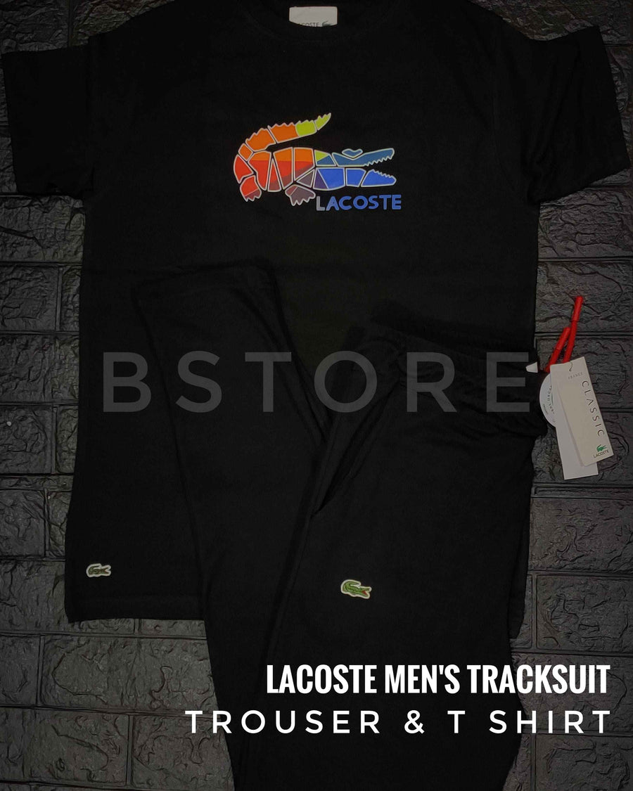 Lacoste Colored Crocodile Trouser Set - Navy
