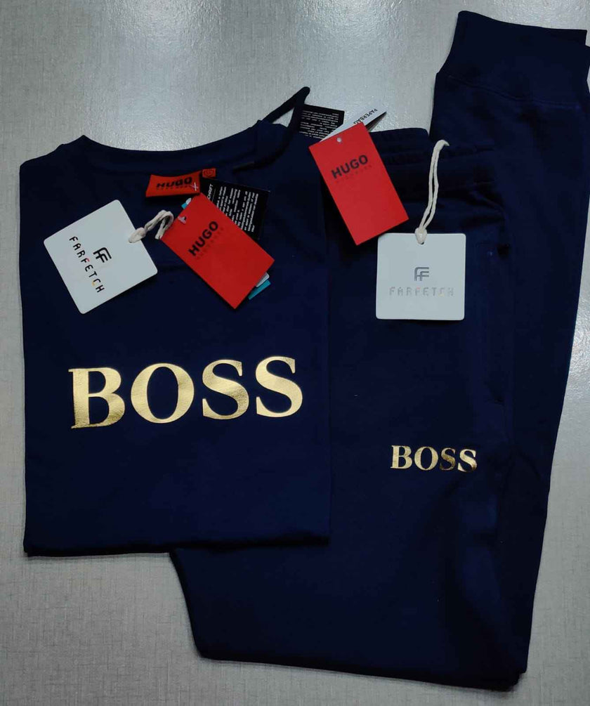 H-Boss Gold Summer Tracksuit - Navy