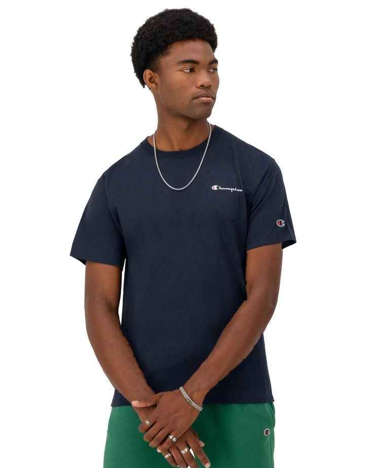 Champion Small Chest Logo Tee - Navy