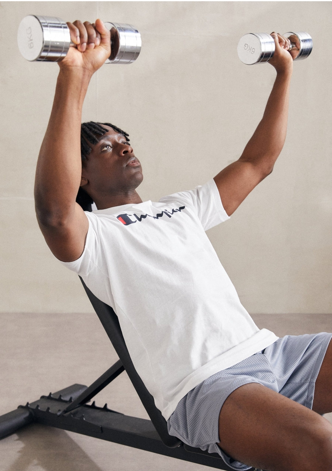 Champion Classic Logo Tee - White - Brand Store