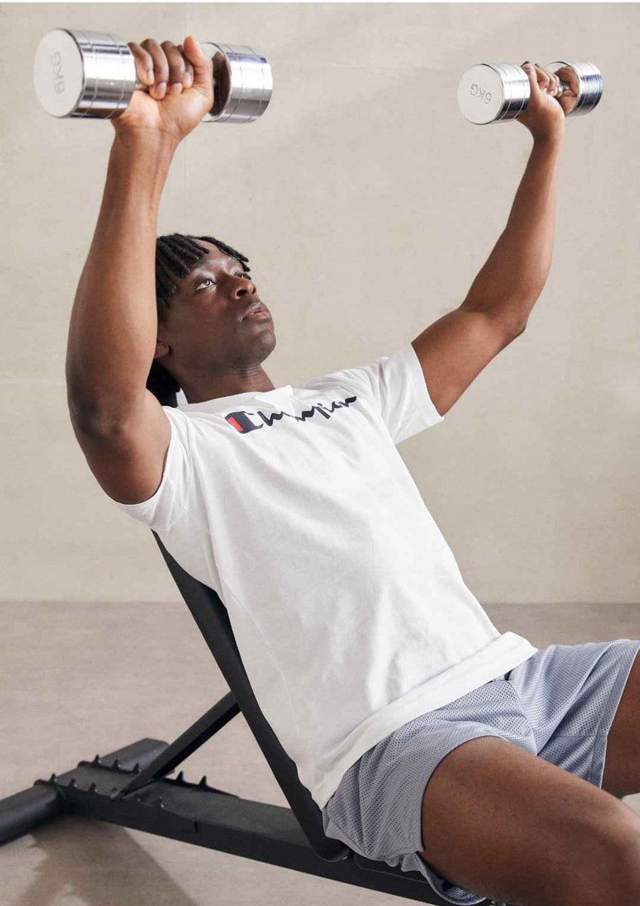 Champion Classic Logo Tee - White